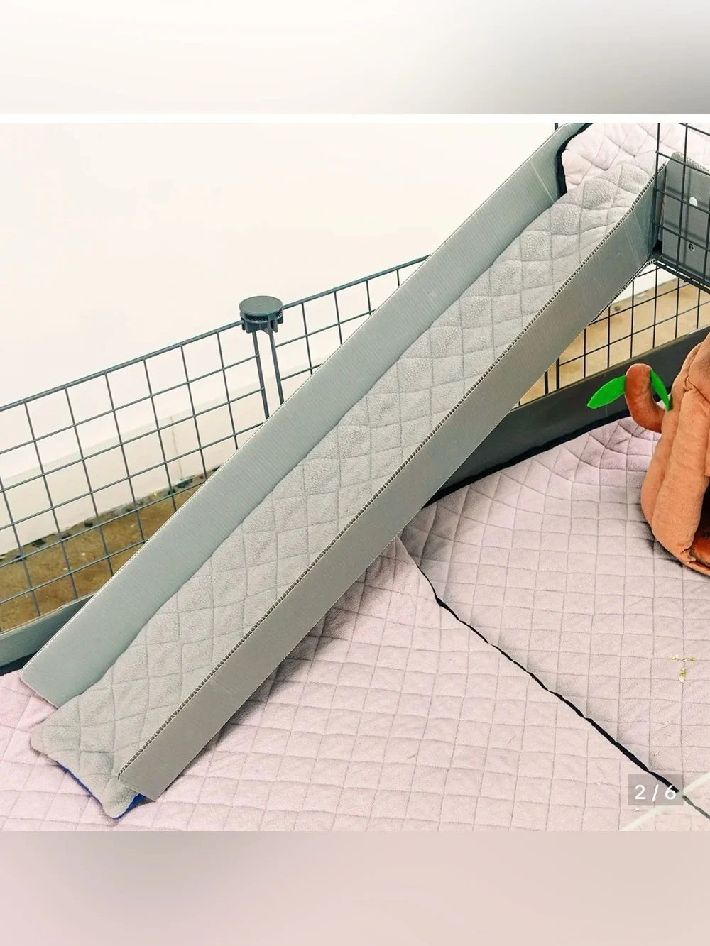 GuineaDad Fleece Balcony Ramp Liner Guinea Pig C&C Cage